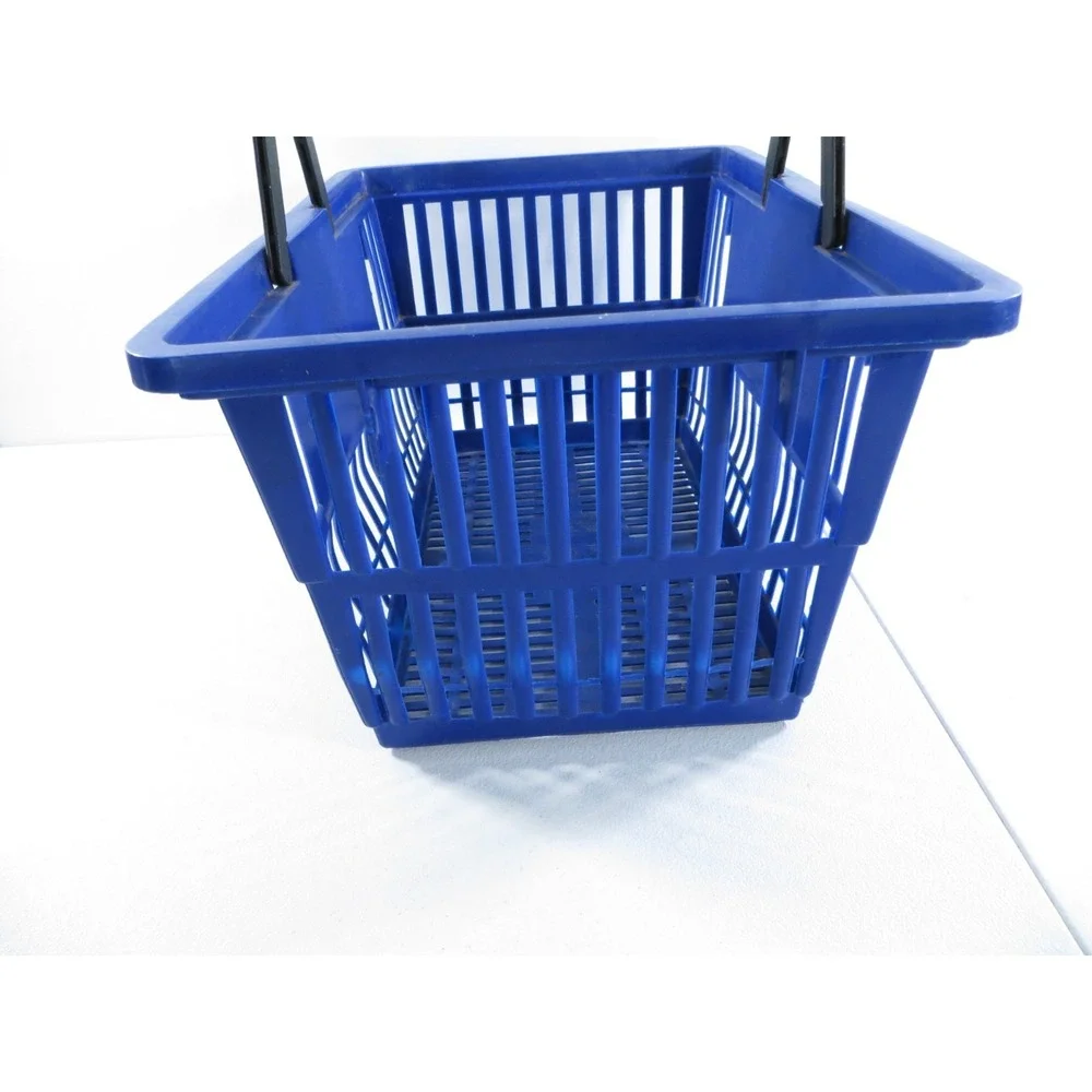 Vintage Food Lion Grocery Store Blue Plastic Shopping Basket 17